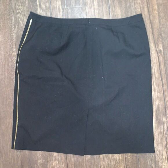 Calvin Klein black military stripe professional normcore skirt - Picture 4 of 4